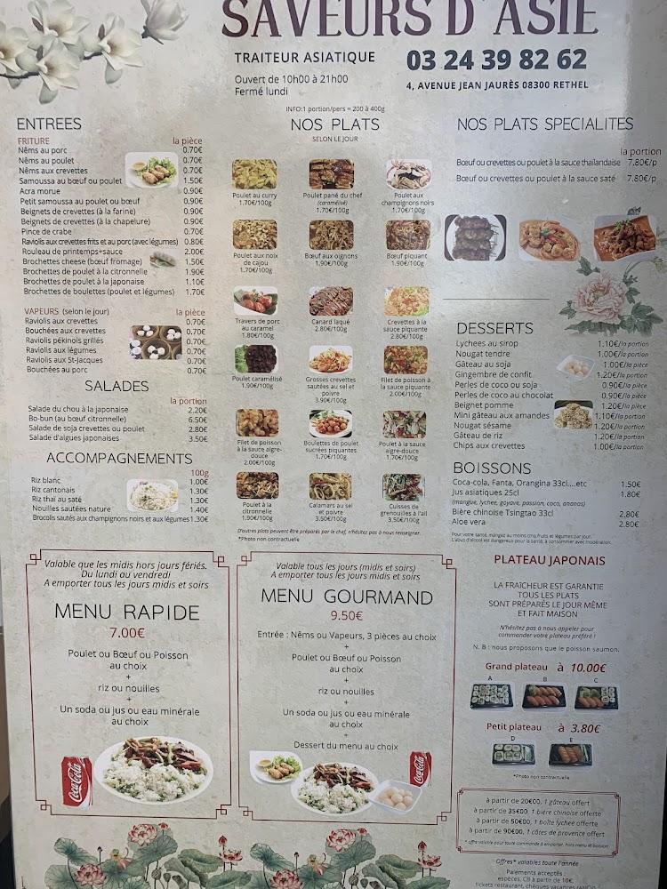 Saveurs d'Asie - Menu Image 1